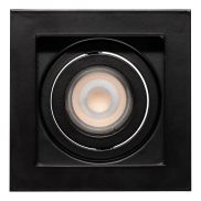 Projectlight Bloq - spot encastrable - 100 x 100 mm, 92 x 92 mm encastrable - noir