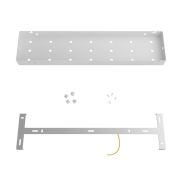 Creative Cables - Rose-One Rosace de plafond rectangulaire 21+6 trous - 52 x 12 x 3,5 cm - blanc