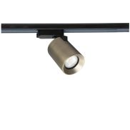 Artdelight Megano - spot sur rail pour rail monophasé - Ø 7 x 13 cm - bronze antique