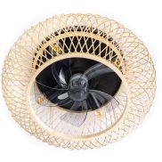 ETH Fan No. 8 - ventilateur de plafond avec télécommande - Ø 50 x 22 cm - brun clair
