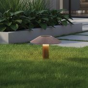 VK Lighting Amelie - lampe de jardin - Ø 25 x 15 cm - 15W LED inclus - IP65 - marron