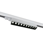 ONE Light Linéaire LED orientable - spot sur rail - système de rail triphasé - 58 x 6 x 8 cm - 10 x 5W LED inclus - blanc - couleur de lumière blanc chaud