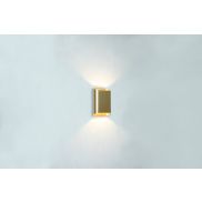 Artdelight Diaz Small - applique murale - 4 x 10 x 15 cm - 2 x 3W LED inclus - IP54 - or chaud