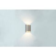 Artdelight Diaz Small - applique murale - 4 x 10 x 15 cm - 2 x 3W LED inclus - IP54 - champagne