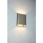 Artdelight Diaz Large - applique murale - 4 x 14,5 x 20 cm - 2 x 6W LED inclus - IP65 - champagne
