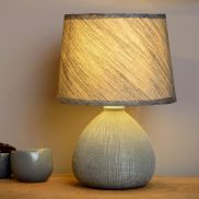Lucide Ramzi - lampe à poser - Ø 18 x 26 cm - gris
