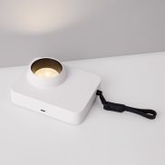 Nova Luce Kedros - lampe à poser rechargeable -  14 x 11 x 5 cm - 3W dimmable LED inclus - blanc