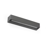 Faro Doro - applique murale - 38 x 7,5 x 5,8 cm - 20W LED inclus - IP65 - gris foncé
