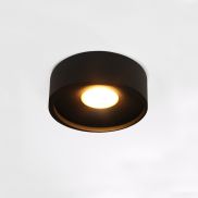 Artdelight Orlando - plafonnier - Ø 14 x 5 cm - 10W LED dimmable inclus - noir