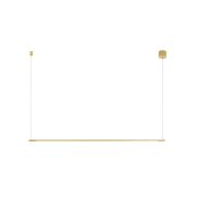 Nova Luce Elettra - lampe suspendue - 120 x 7 x 150 cm - 20W LED inclus - laiton doré