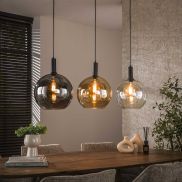 Vico Sfera - lampe suspendue - 95 x 9 x 150 cm - Noir anthracite