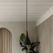 Design for the People Nori 18 - lampe suspendue - Ø 18 x 35,5 cm - noir