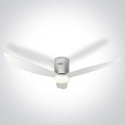 ONE Light White Body - ventilateur de plafond avec lumière et télécommande - Ø 132 x 27 cm - 22W LED inclus - blanc