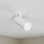 ONE Light COB Cylinders - spot en saillie avec réflecteur blanc et noir - Ø 6 x 9 cm - LED dimmable 6,5 W incluse - blanc