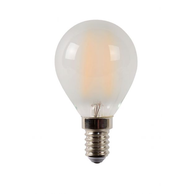 ampoule à filament LED à intensité variable - 7,7 cm - E14 - 4W - 2700K - albâtre