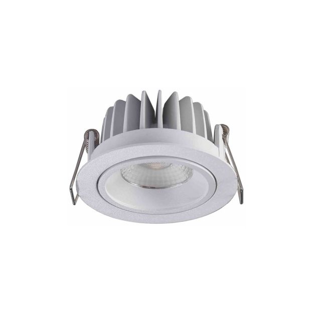 Artdelight Venice 1210 - spot encastré - Ø 90 mm, Ø 83 mm encastré - 10W LED dimmable inclus - IP44 - blanc