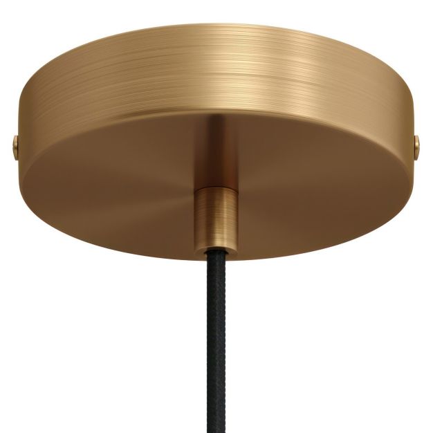 Creative Cables - rosace de plafond - Ø 12 x 2,5 cm - bronze brossé