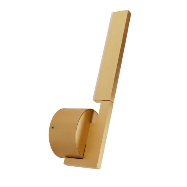 Maxlight Merano - applique murale - 8 x 6 x 27,5 cm - 6W LED inclus - or