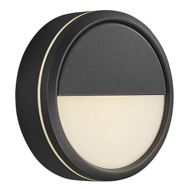 Nordlux Smart Ava - applique murale - éclairage intelligent - Ø 20 x 6,7 cm - 9,5W LED inclus - IP54 - noir