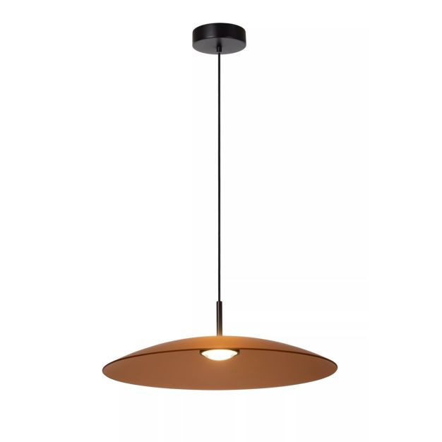 Lucide Menga - lampe suspendue - Ø 60 x 150 cm - 18,6W LED dimmable inclus - amber