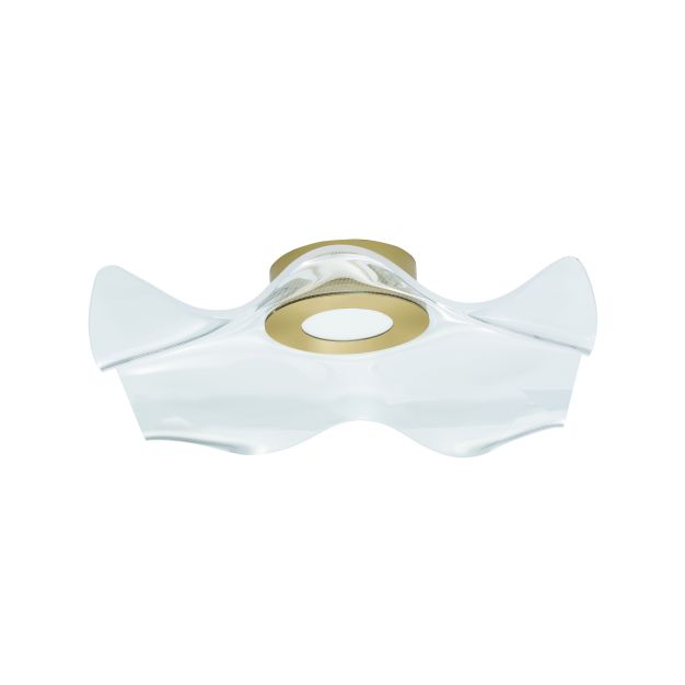 Nova Luce Siderno - plafonnier - 50 x 50 x 20 cm - 31W LED inclus - or