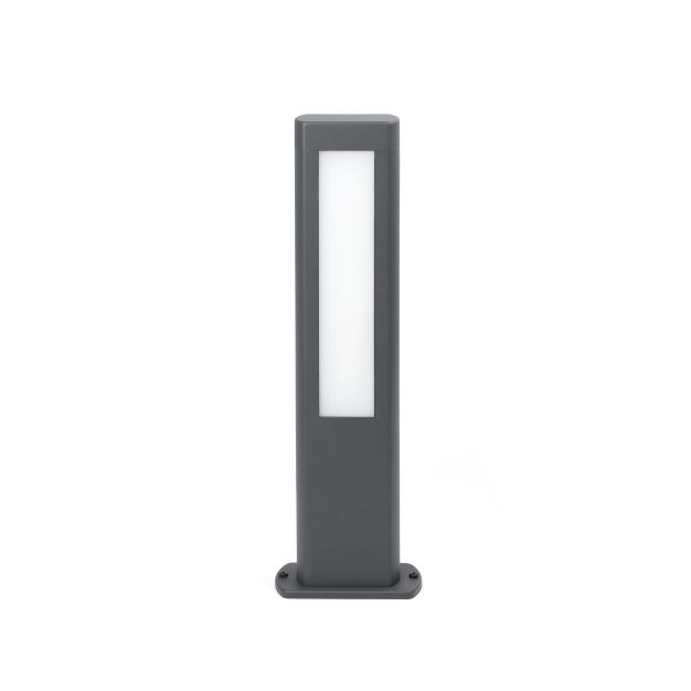Faro Nanda - lampe de jardin - 11 x 5,5 x 50 cm - 13W LED inclus - IP54 - gris foncé