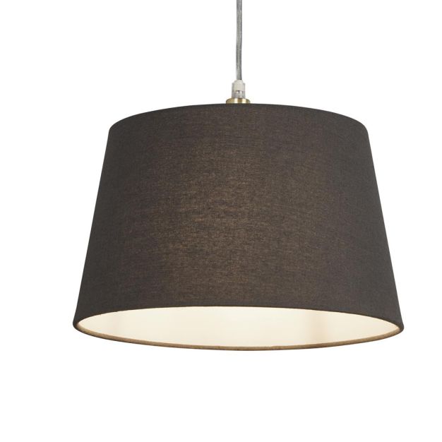 Searchlight Finn Abat-jour Effilé - abat-jour - Ø 30 x 19 cm - charbon