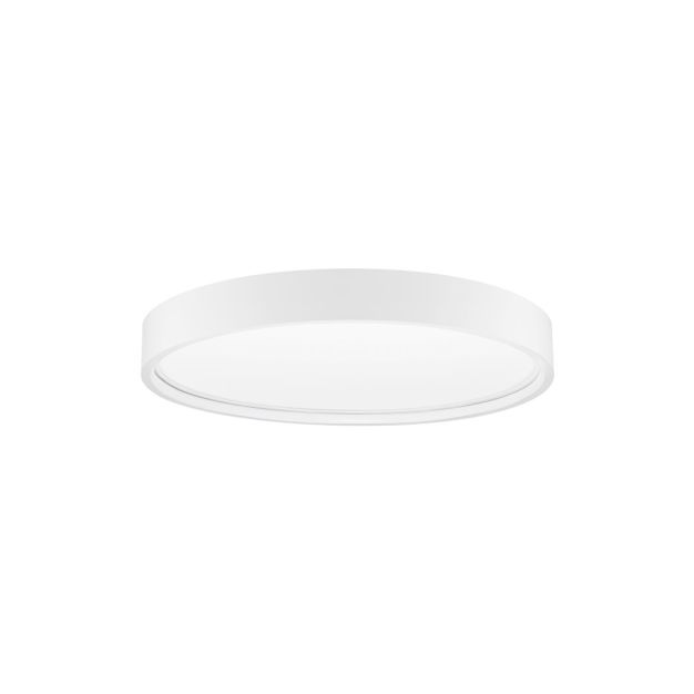 Nova Luce Olaf - plafonnier - Ø 45 x 5 cm - 30W LED dimmable inclus - blanc sable