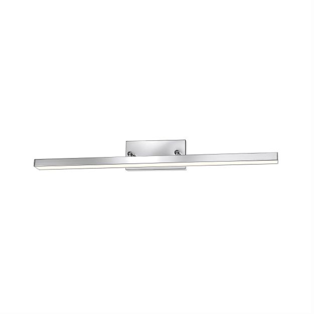 Nova Luce Modena - miroir lumineux - 63 x 7,5 x 7,5 cm - 18W LED inclus - IP44 - chrome