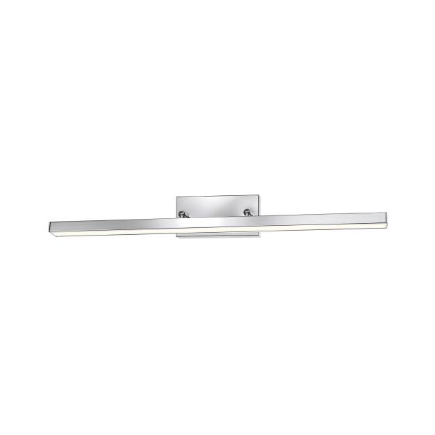 Nova Luce Modena - miroir lumineux - 49 x 7,5 x 6,5 cm - 12W LED inclus - IP44 - chrome