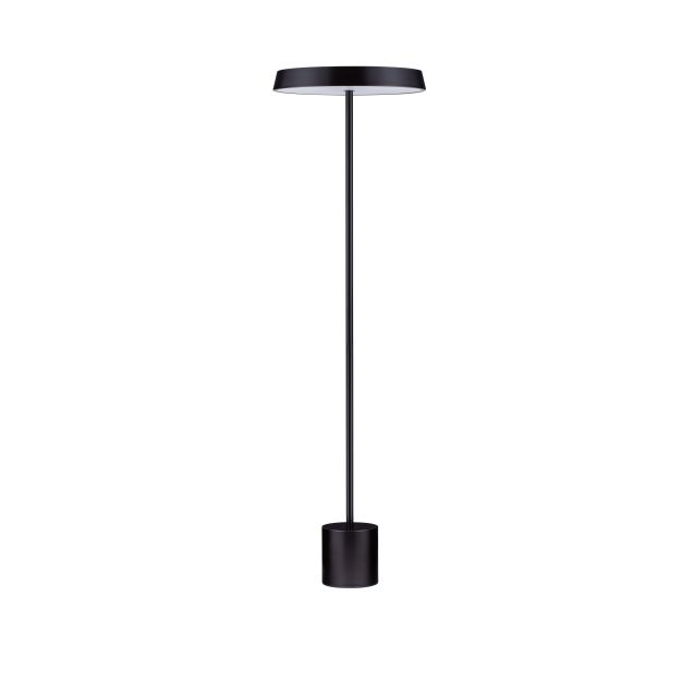 Nova Luce Vetro - lampadaire - Ø 40 x 136 cm - 33W  LED inclus - noir mat