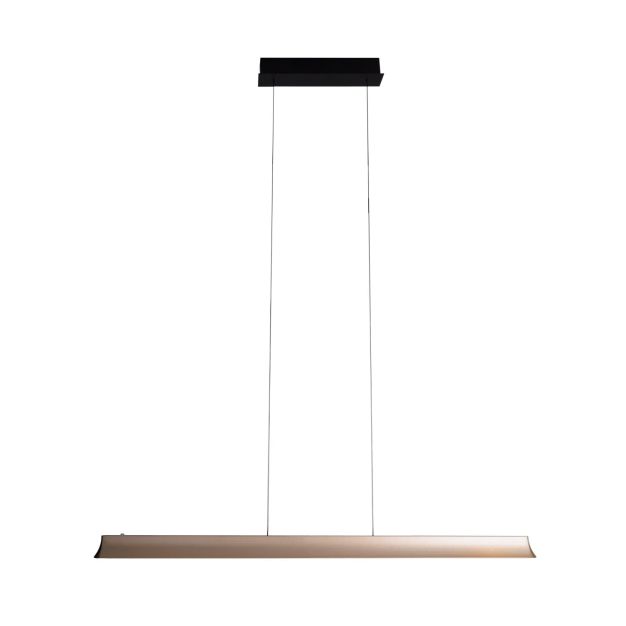 Maxlight Jo-Jo - lampe suspendue - 124 x 6 x 195 cm - 38W LED inclus - 2700K-5500K - or et noir