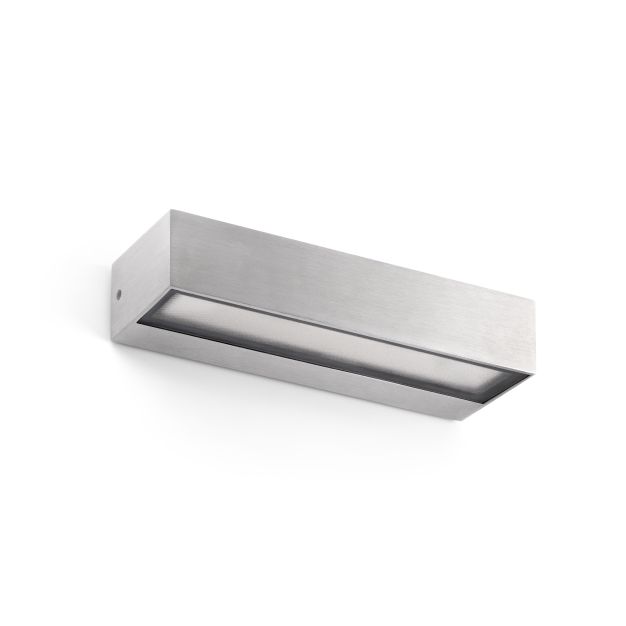 Faro Toluca - applique murale - 22 x 6,5 x 4,5 cm - 16W LED inclus - IP65 - aluminium satiné