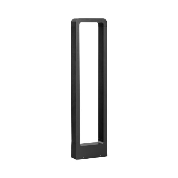 Nova Luce Minimal - lampe de jardin - 16,3 x 65 x 5,7 cm - 7W LED inclus - IP65 - noir sablé