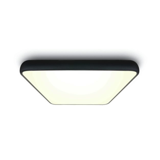 ONE Light LED Slim Line Plafo - plafonnier - 64 x 64 x 9 cm - 62W LED inclus - noir