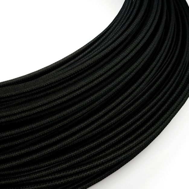 Creative Cables - rouleau de cordon textile pour max 48V et 2A - par mètre - noir