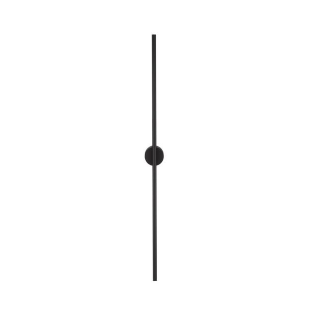 Nova Luce Aden - applique murale - 1,5 x 7,3 x 90 cm - 15W LED inclus - IP44 - noir sable