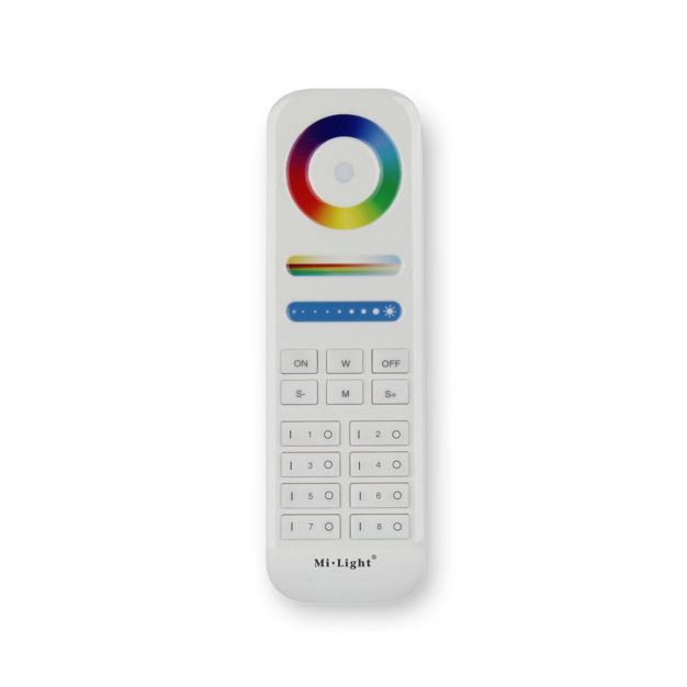 Télécommande KLUS 8 zones - Bandes LED RGB+CCT - blanc