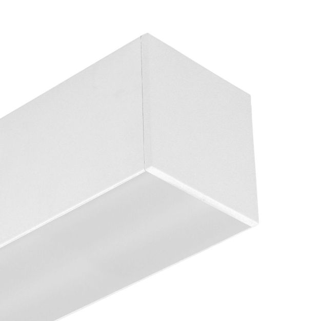 Roi Du Luminaire Line - plafonnier - profilé 5,3 x 5,3 cm - 28,8W LED par mètre - blanc