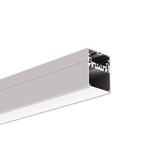 Klus 4050 - profilé LED - 3,7 x 5,02 cm - argent anodisé