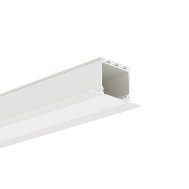 Klus Larko - profilé LED encastré - 4,62 x 2,45 cm - blanc