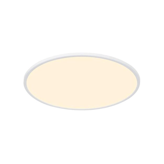 Nordlux Smart Oja - plafonnier - éclairage intelligent - Ø 60 x 2,3 cm - 30W LED inclus - 2700K-6500K - blanc