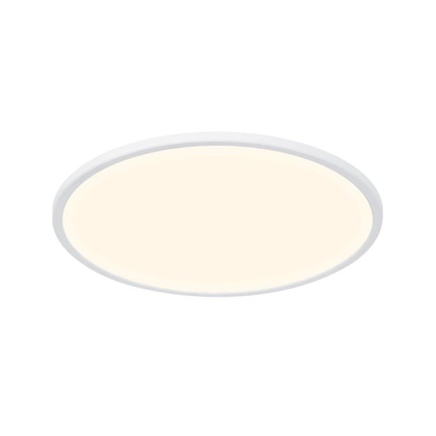 Nordlux Smart Oja - plafonnier - éclairage intelligent - Ø 42,4 x 2,3 cm - 20W LED inclus - 2700K-6500K - blanc