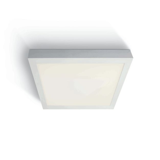 ONE Light LED Aluminium Panel - plafonnier - 60 x 60 x 4 cm - 40W LED inclus - IP40 - blanc - couleur de lumière blanche