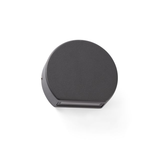 Faro Pill - applique murale - 10 x 3 x 8,5 cm - 4W LED inclus - IP54 - gris foncé