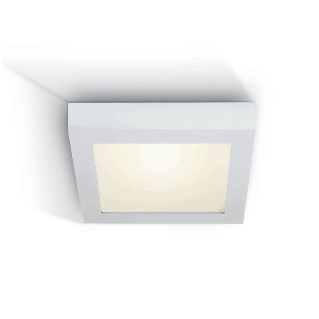 ONE Light LED Panel Plafo Square - plafonnier - 22 x 22 x 3,9 cm - 22W LED inclus - IP40 - blanc