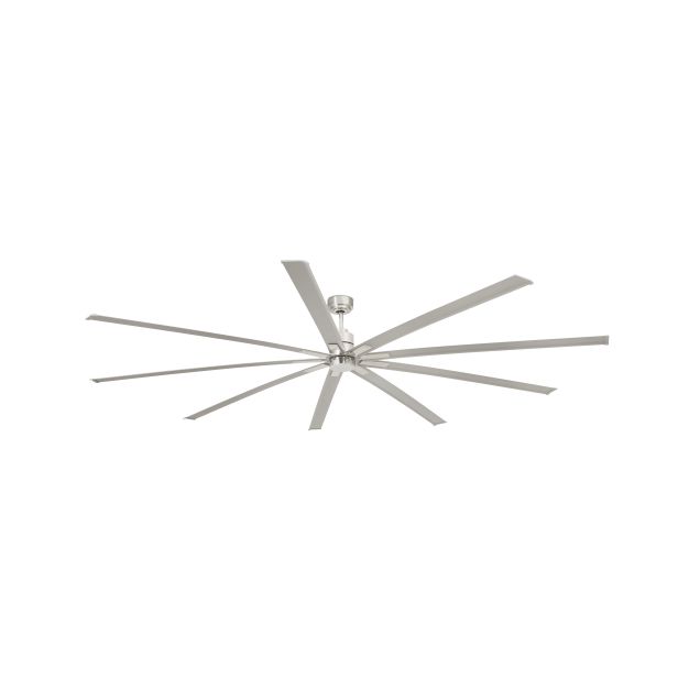 Faro Manhattan - ventilateur de plafond avec lumière et télécommande - Ø 244 cm - 16W dimmable LED inclus - nickel satiné