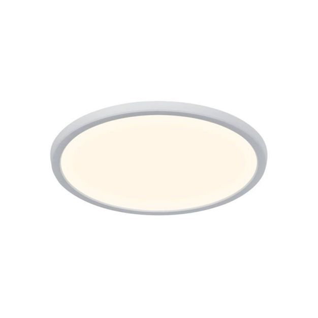 Nordlux Smart Oja - plafonnier - éclairage intelligent - Ø 29,4 x 2,3 cm - 15W LED inclus - 2700K-6500K - blanc