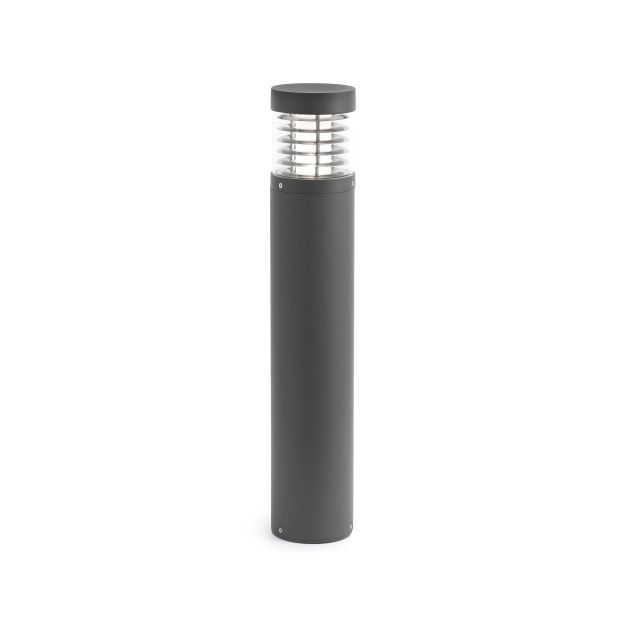 Faro Giza - lampe de jardin - Ø 12 x 65 cm - 15W LED inclus - IP54 - gris foncé