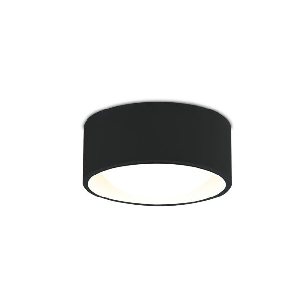 Maxlight Kodak - plafonnier - Ø 10 x 4,7 cm - 8W LED inclus - noir